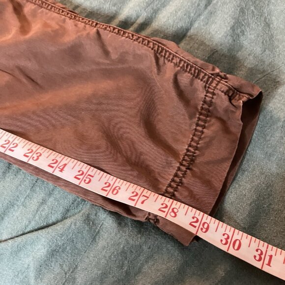 Free People High Waist Pants Womens 8 Maple Brown Boho Pleated Western Cowgirl - Picture 12 of 12